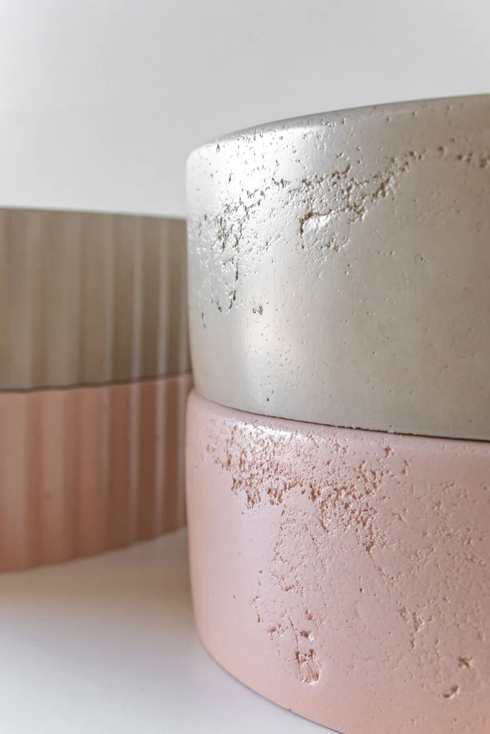 Concrete Circle Basin Beige