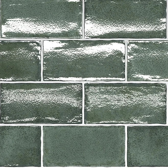 Pine Green Feature Tile - Square or Subway