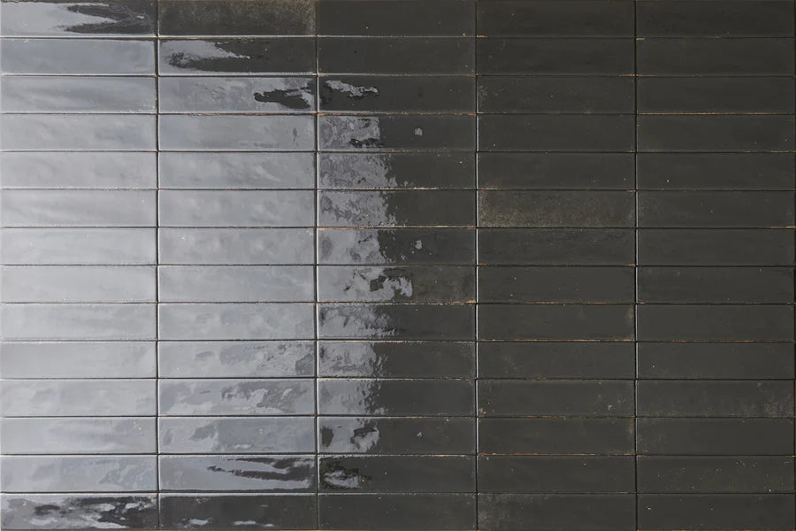 Organic Black Subway Tile