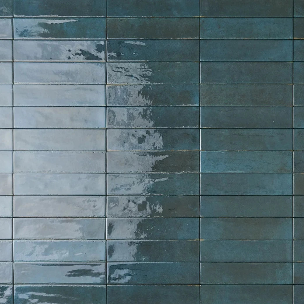 Organic Blue Subway Tile