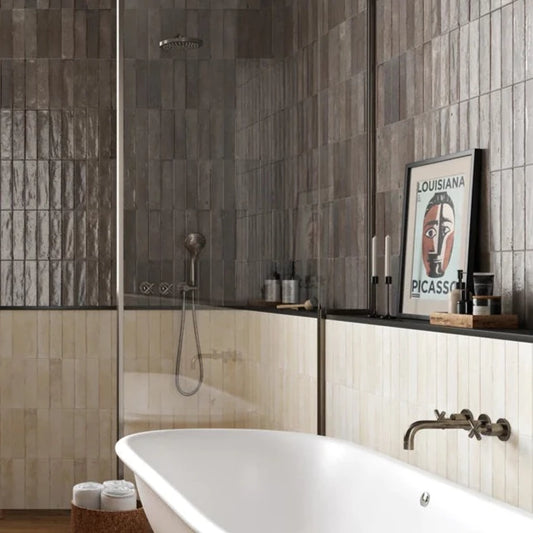 Organic Taupe Subway Tile