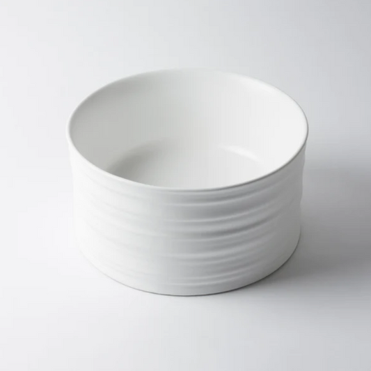 Willow Basin, Circle, Matte White