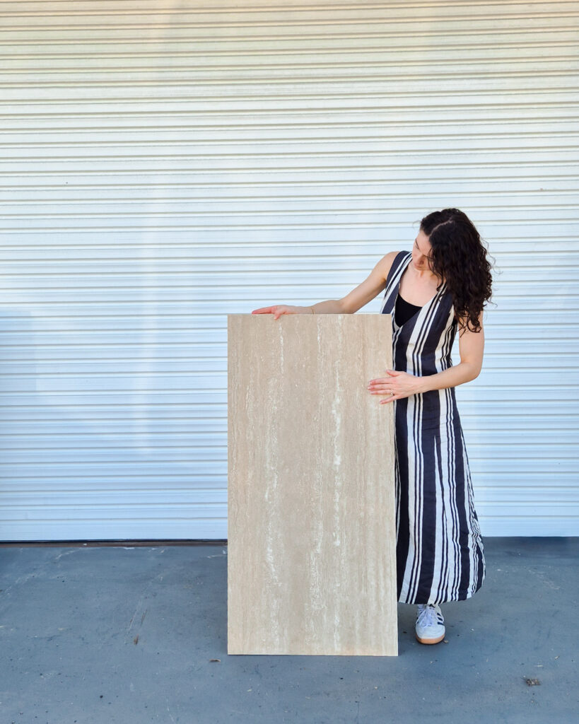 Travertine Large Format Porcelain Tile